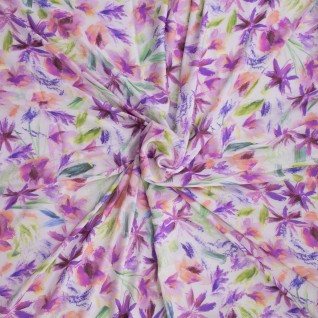 D Woven tencel dig flowers