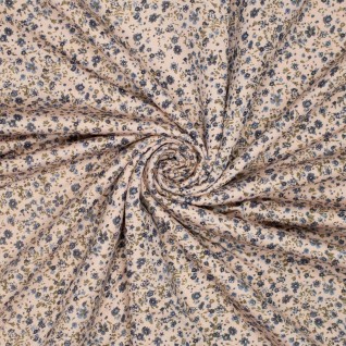 Knit vi/pl jersey flowers